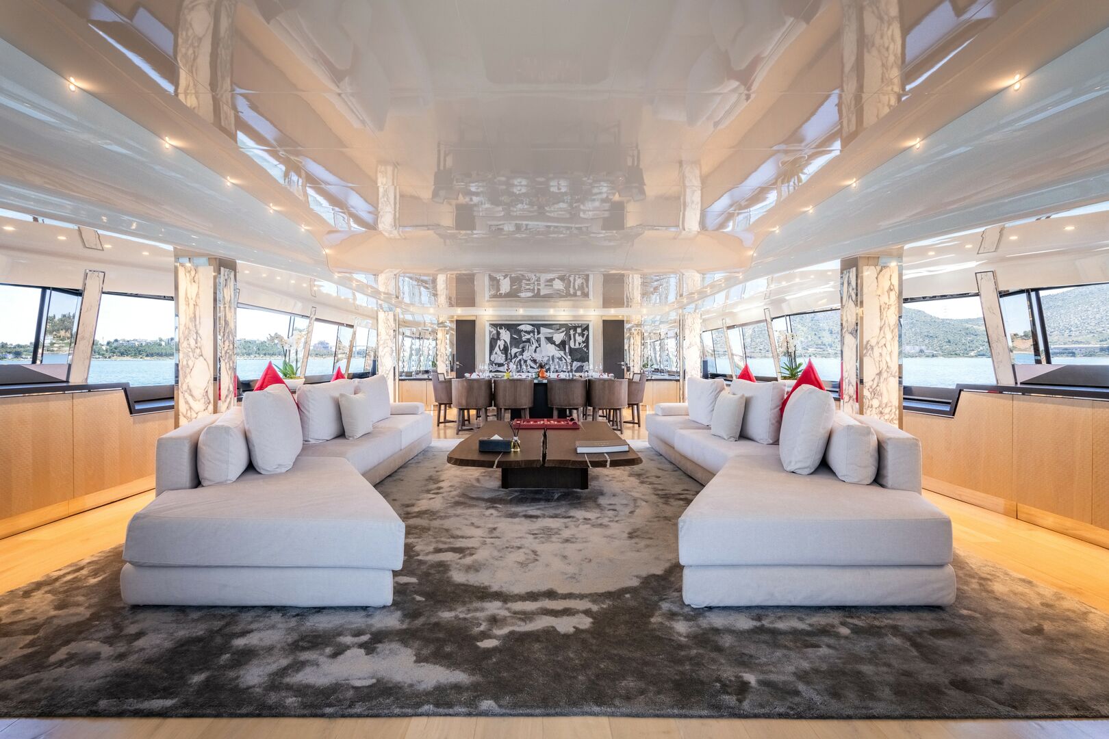 Aquila yacht saloon
