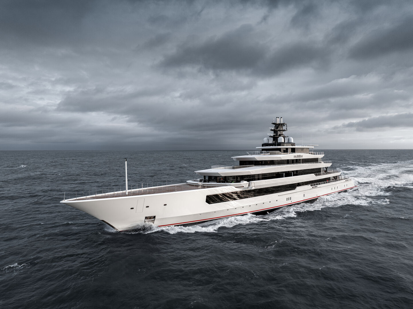 111m Oceanco superyacht DreAMBoat on sea trials