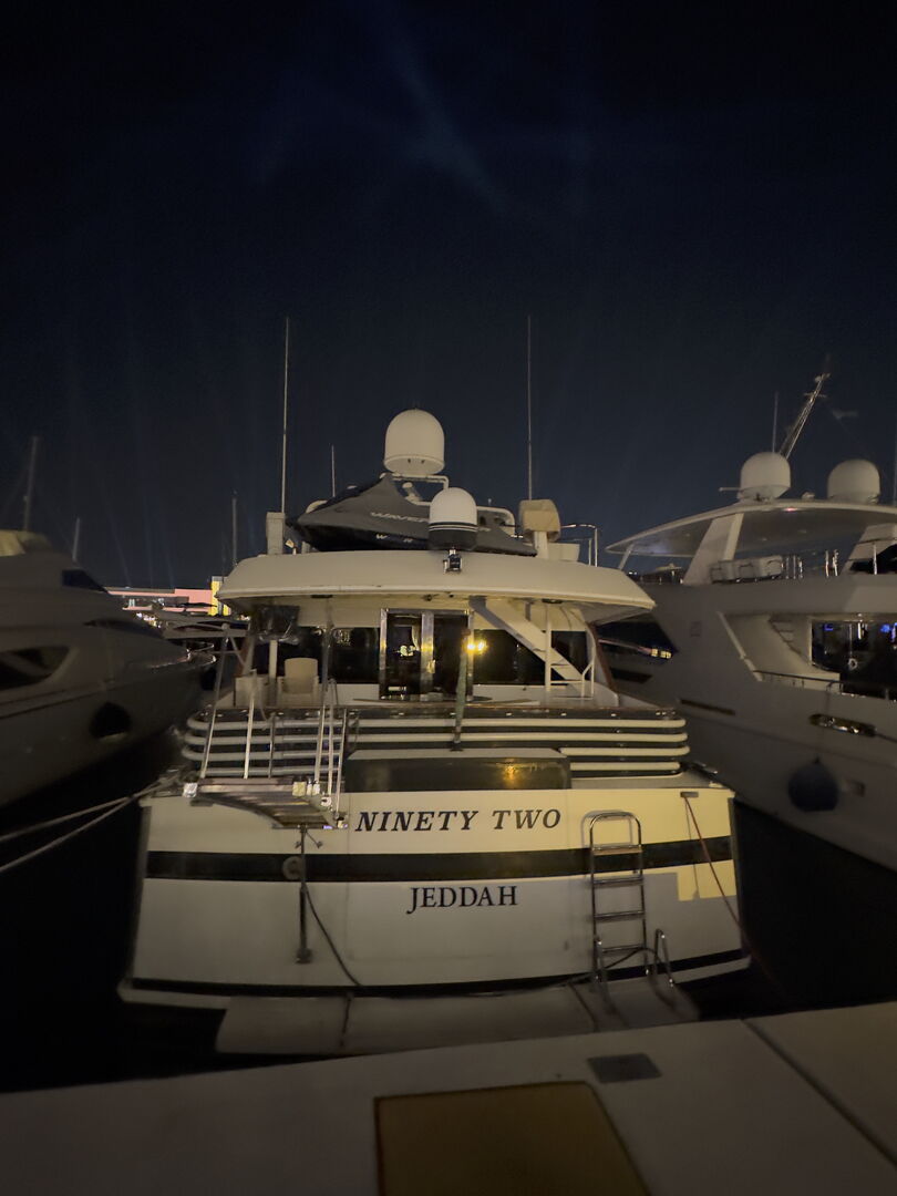 Ninety Two yacht at Jeddah yacht club