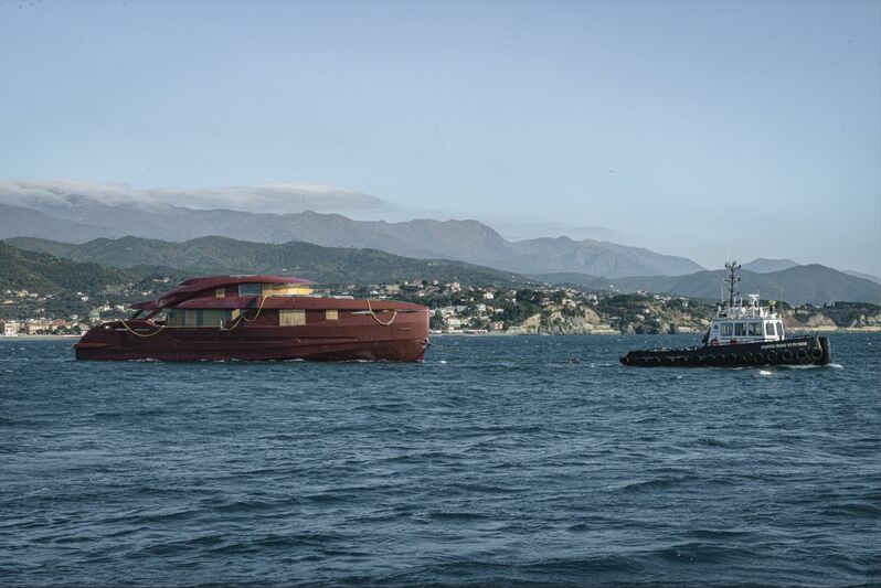 Article image for Two 45m ISA Gran Turismo hulls transported to...