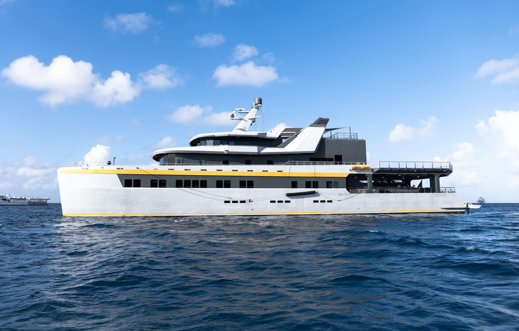 Nebula yacht anchored in St Barths