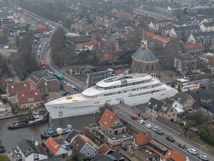 Article image for 83m Feadship 829 superyacht prepares for outf...