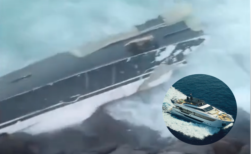 Article image for 30m Ferretti yacht H And Co destroyed off the...