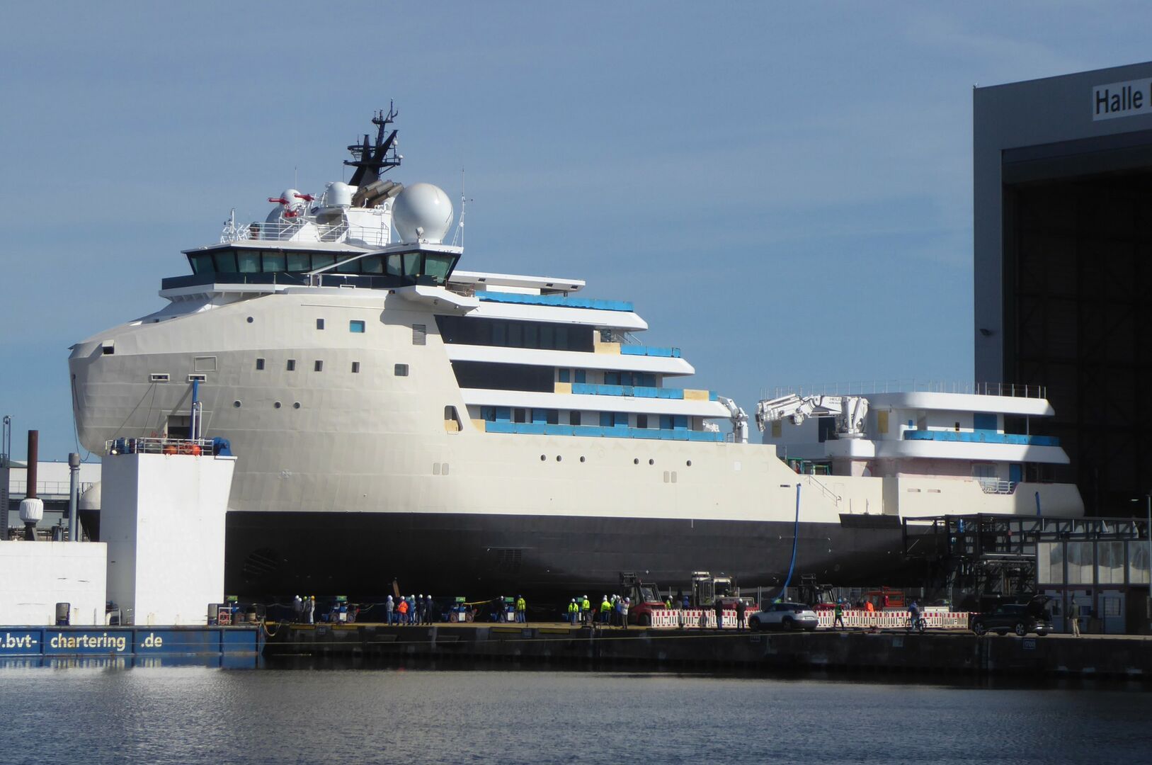 Top secret 88m conversion yacht project unveiled in Germany