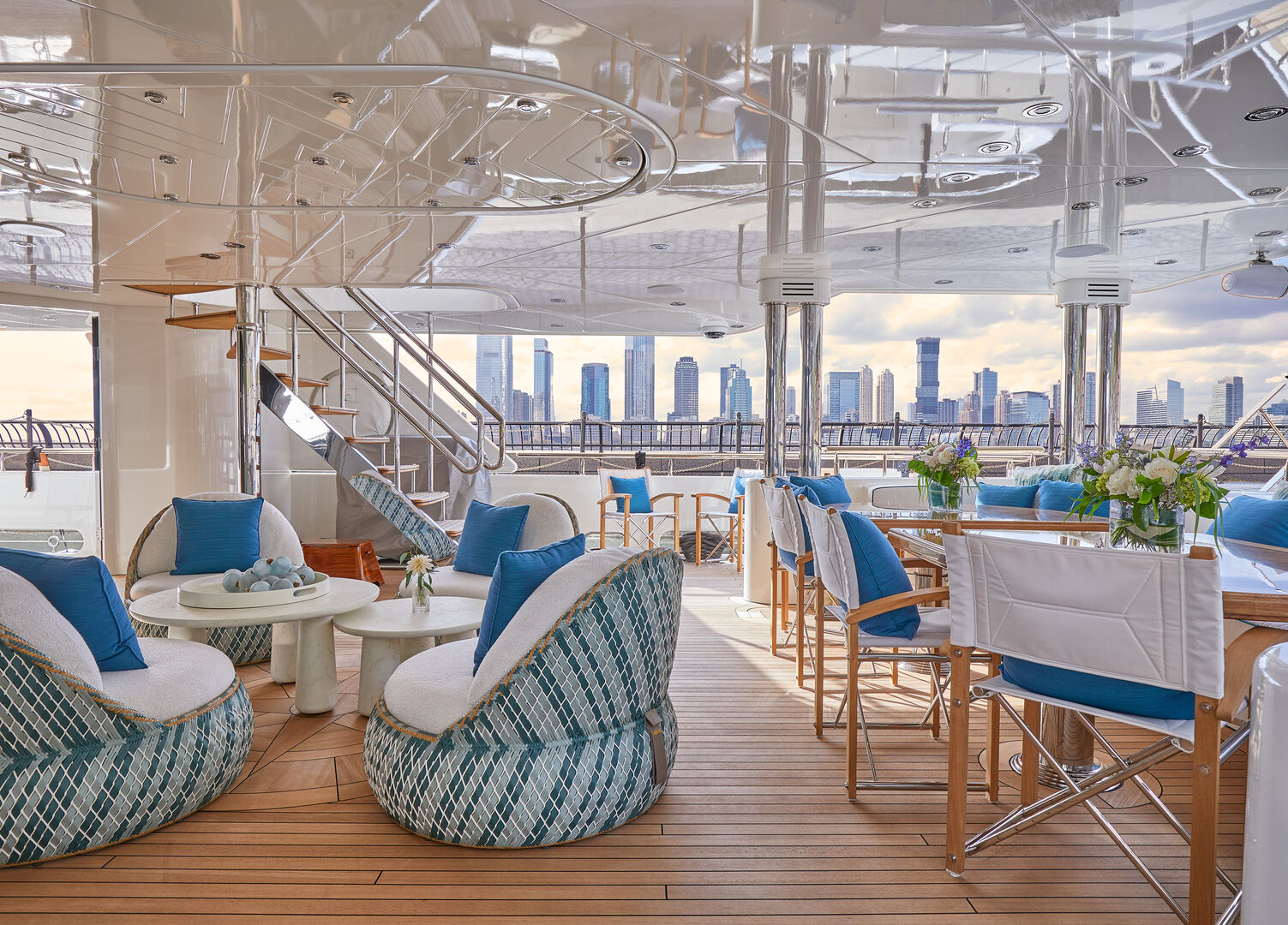 Night Howl yacht deck