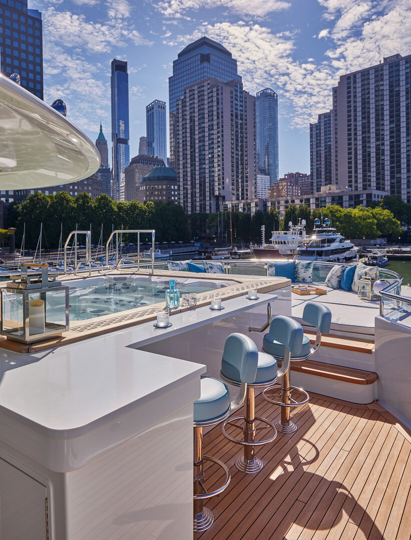Night Howl yacht deck