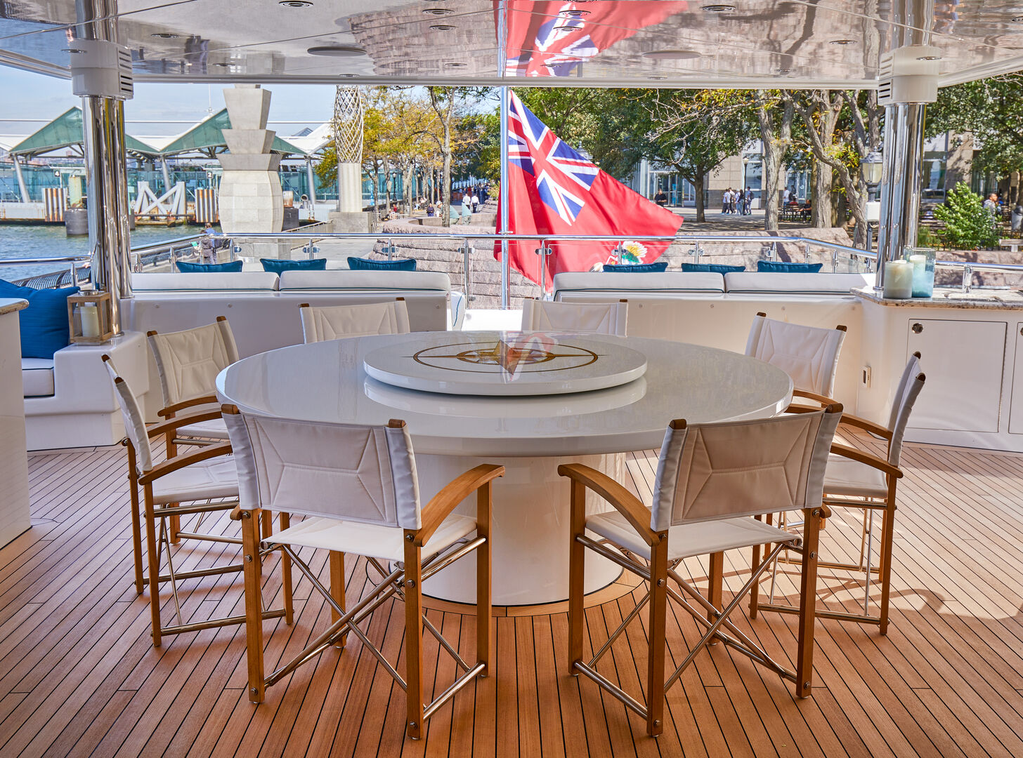 Night Howl yacht deck