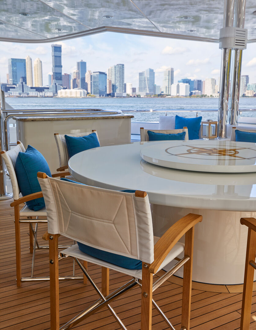 Night Howl yacht deck