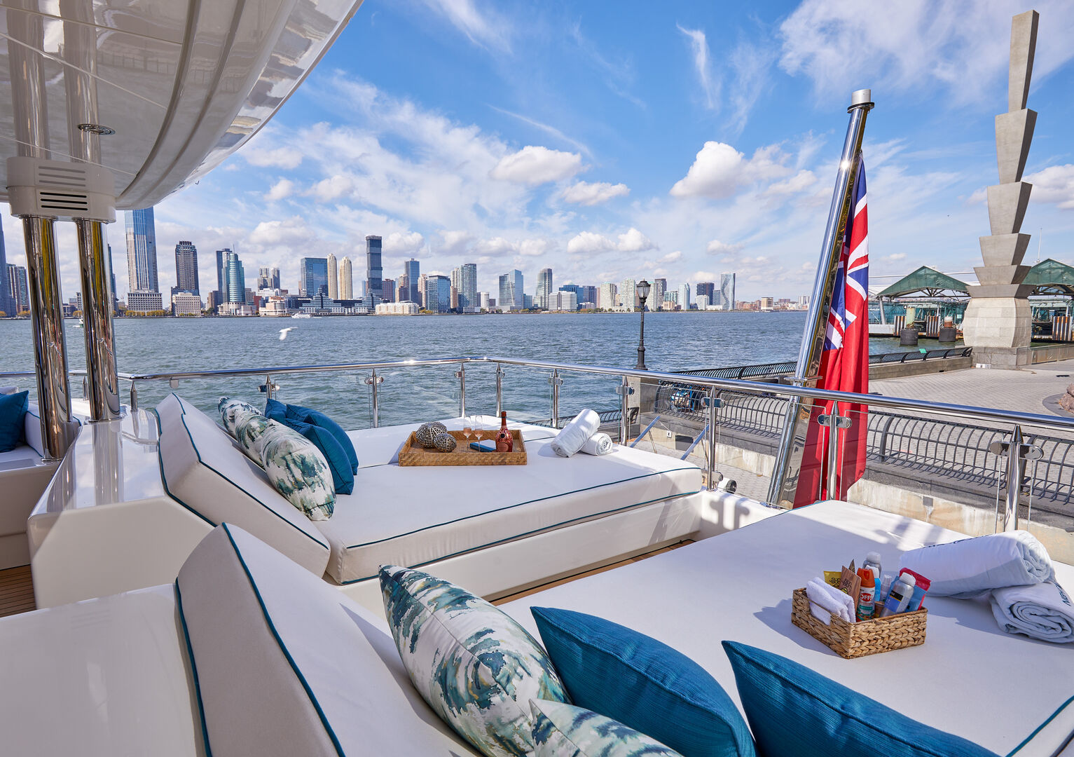 Night Howl yacht deck