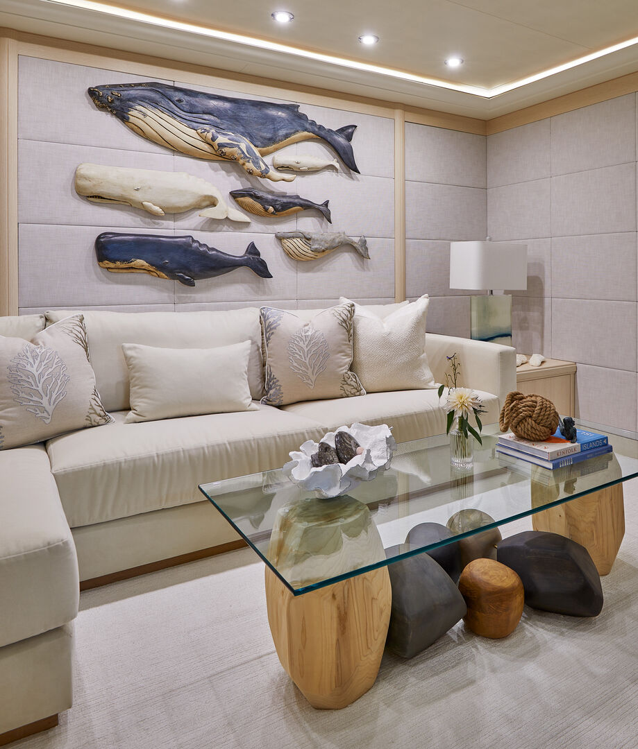 Night Howl yacht saloon