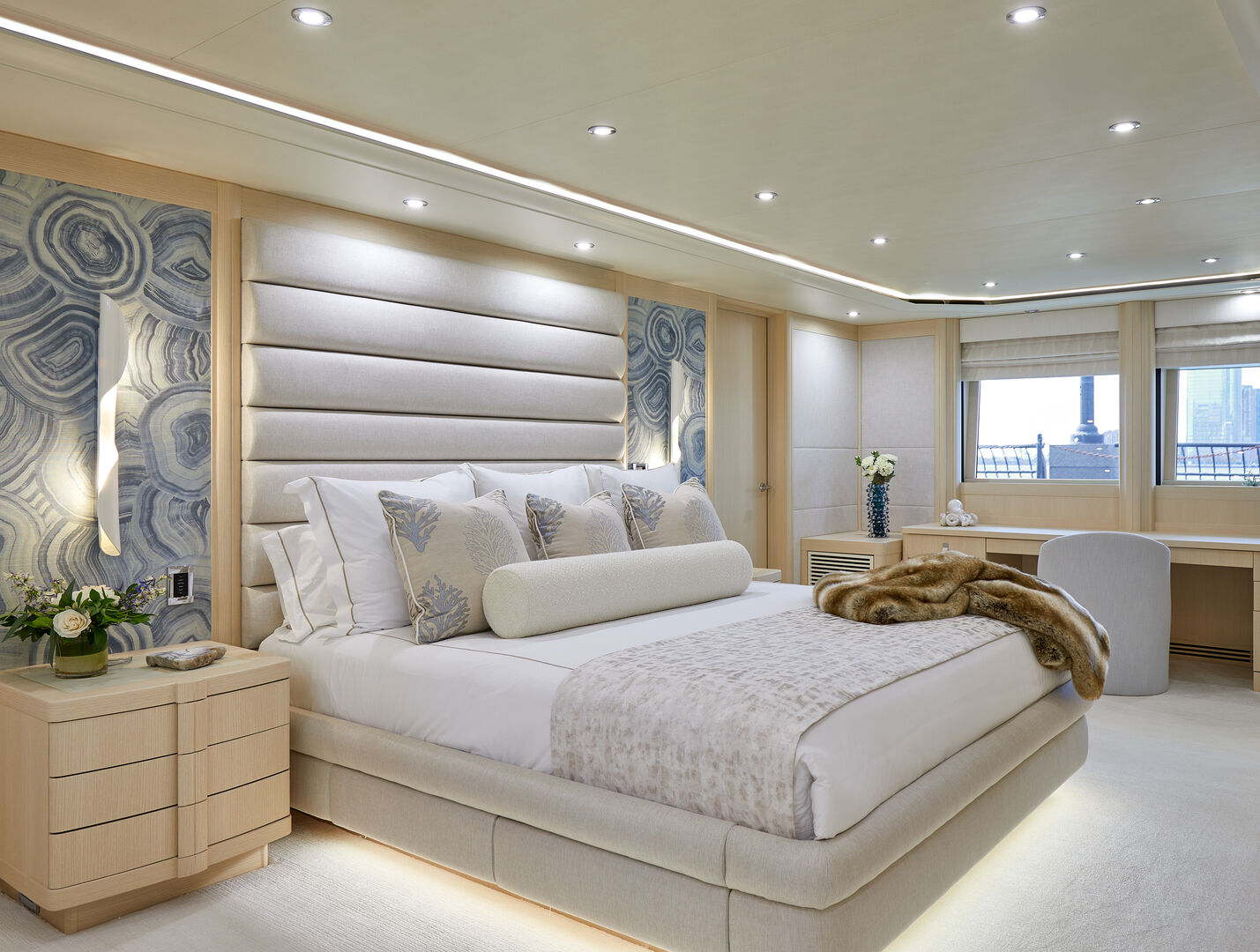 Night Howl yacht stateroom