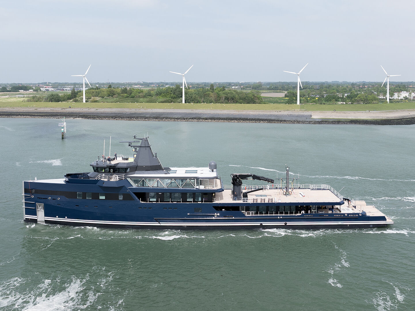Damen Yachting Custom Hybrid 75 superyacht launched