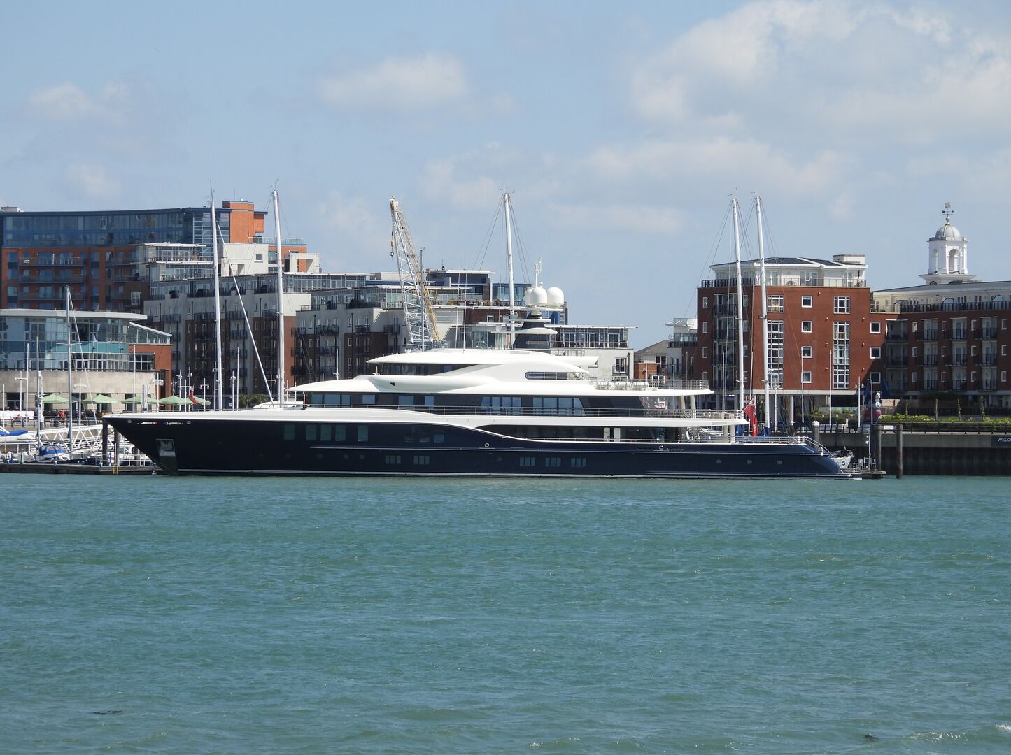 Nome yacht anchored in Portsmouth