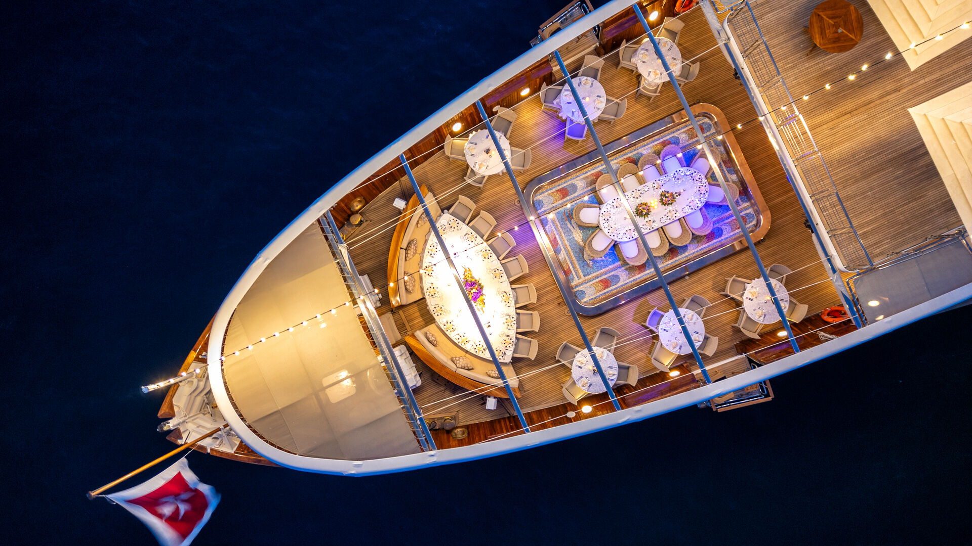 Christina O yacht aerial  