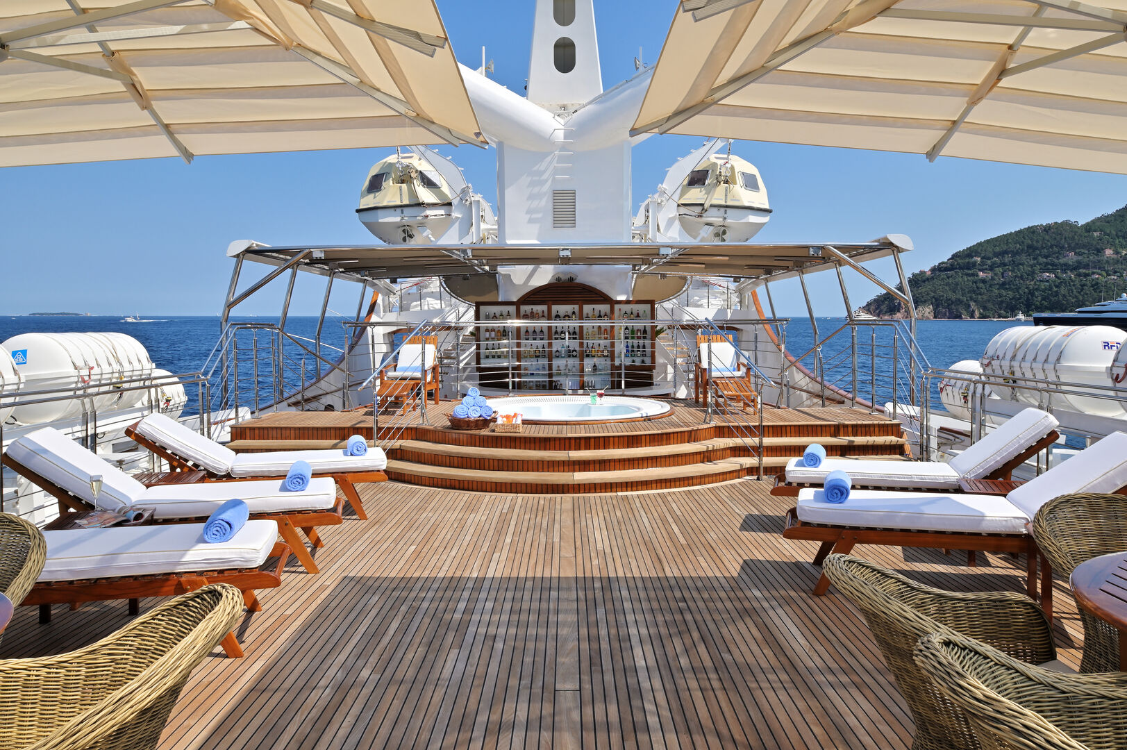 Christina O yacht deck 
