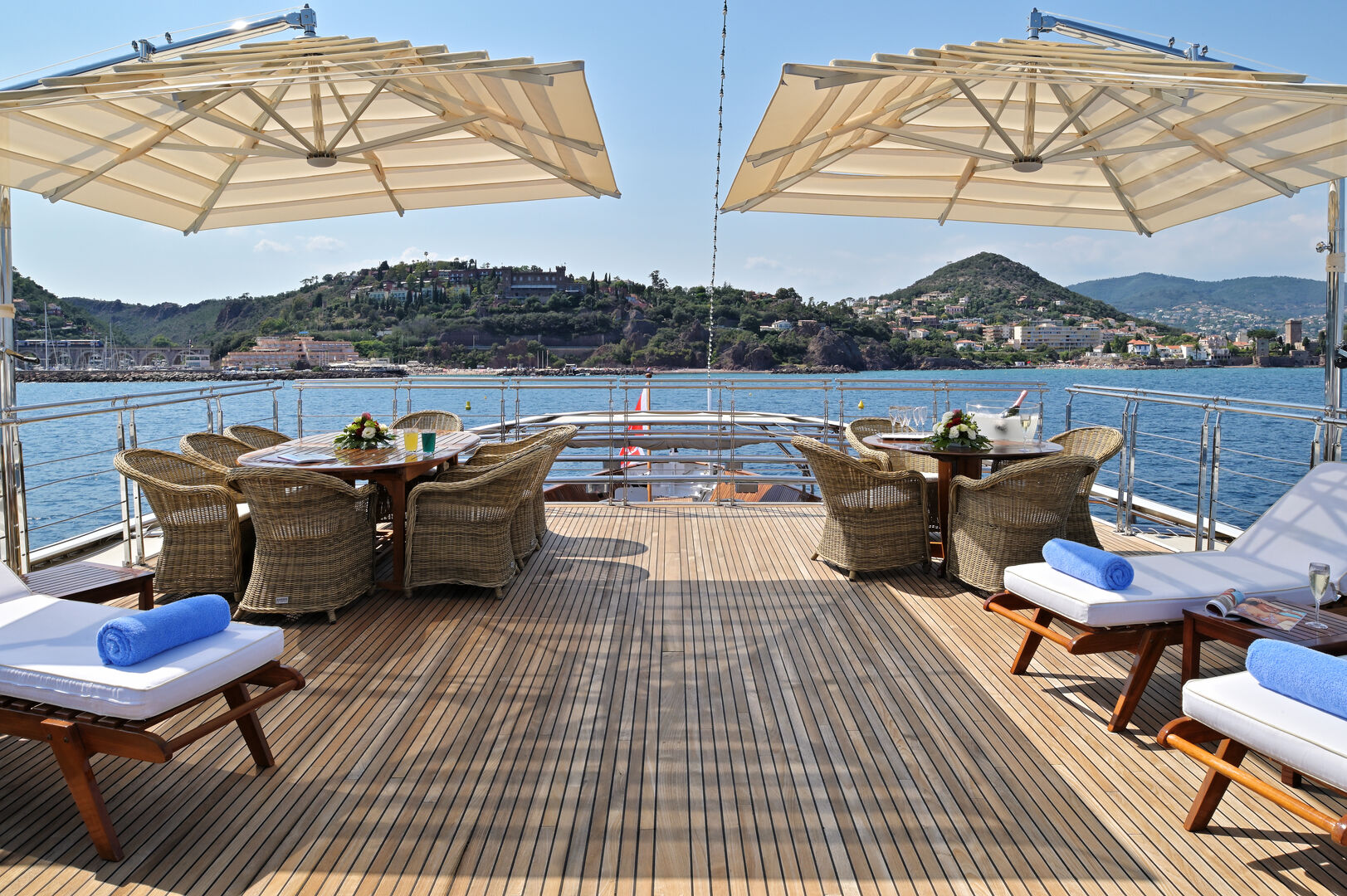 Christina O yacht deck 