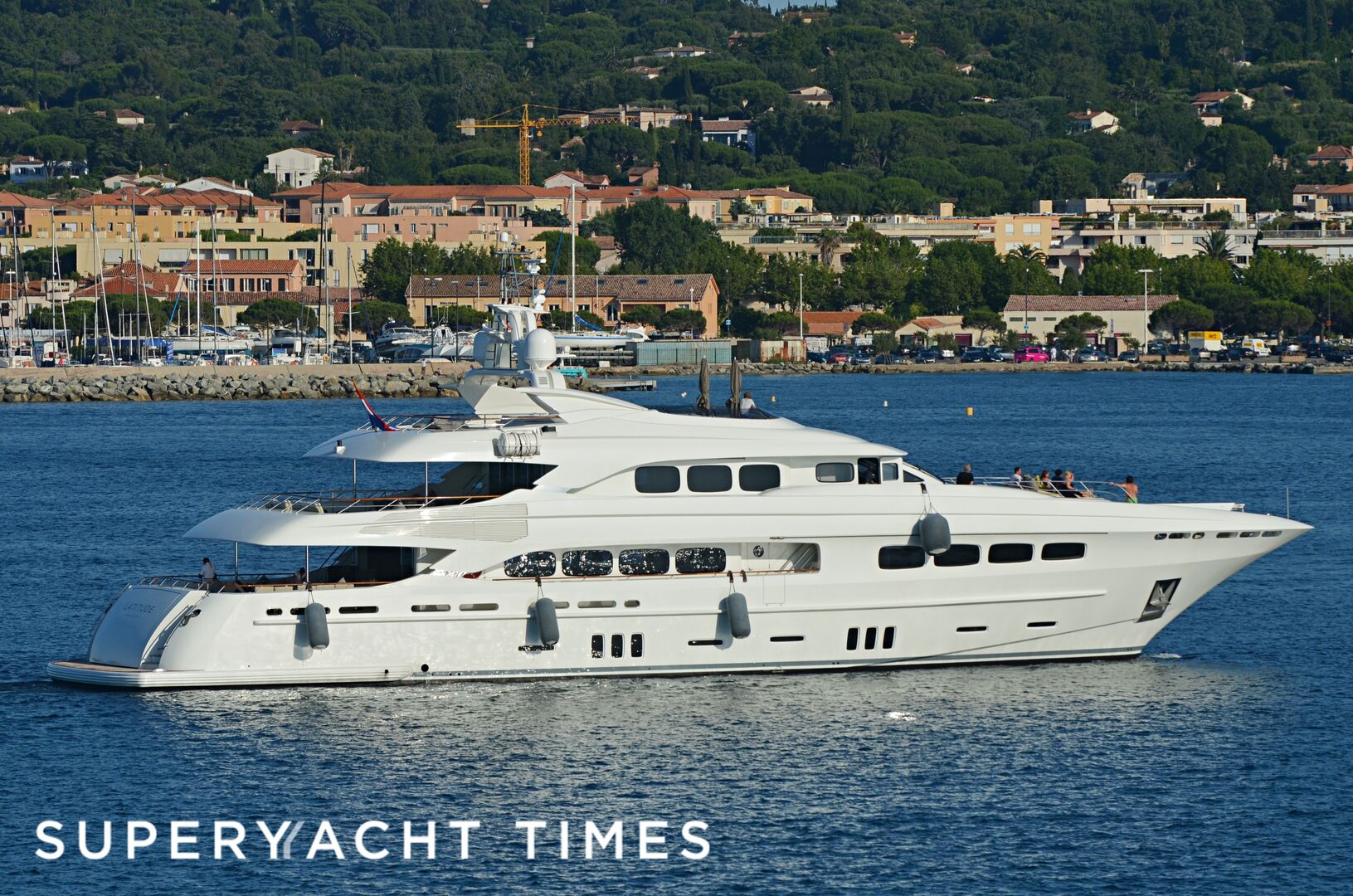 Latitude arriving in Saint-Tropez