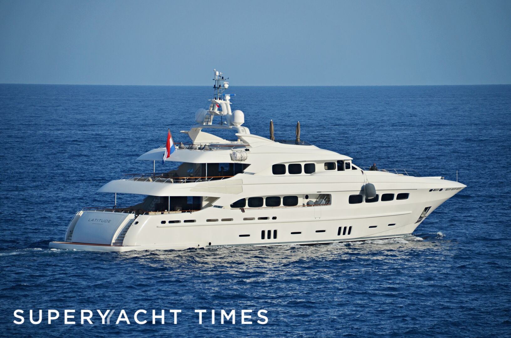 Latitude arriving in Saint-Tropez