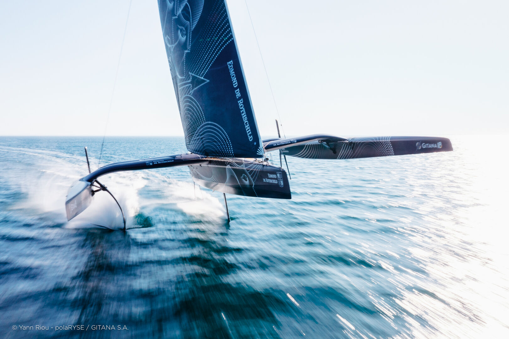 32m Maxi Edmond de Rothschild trimaran Gitana 18 completes first
