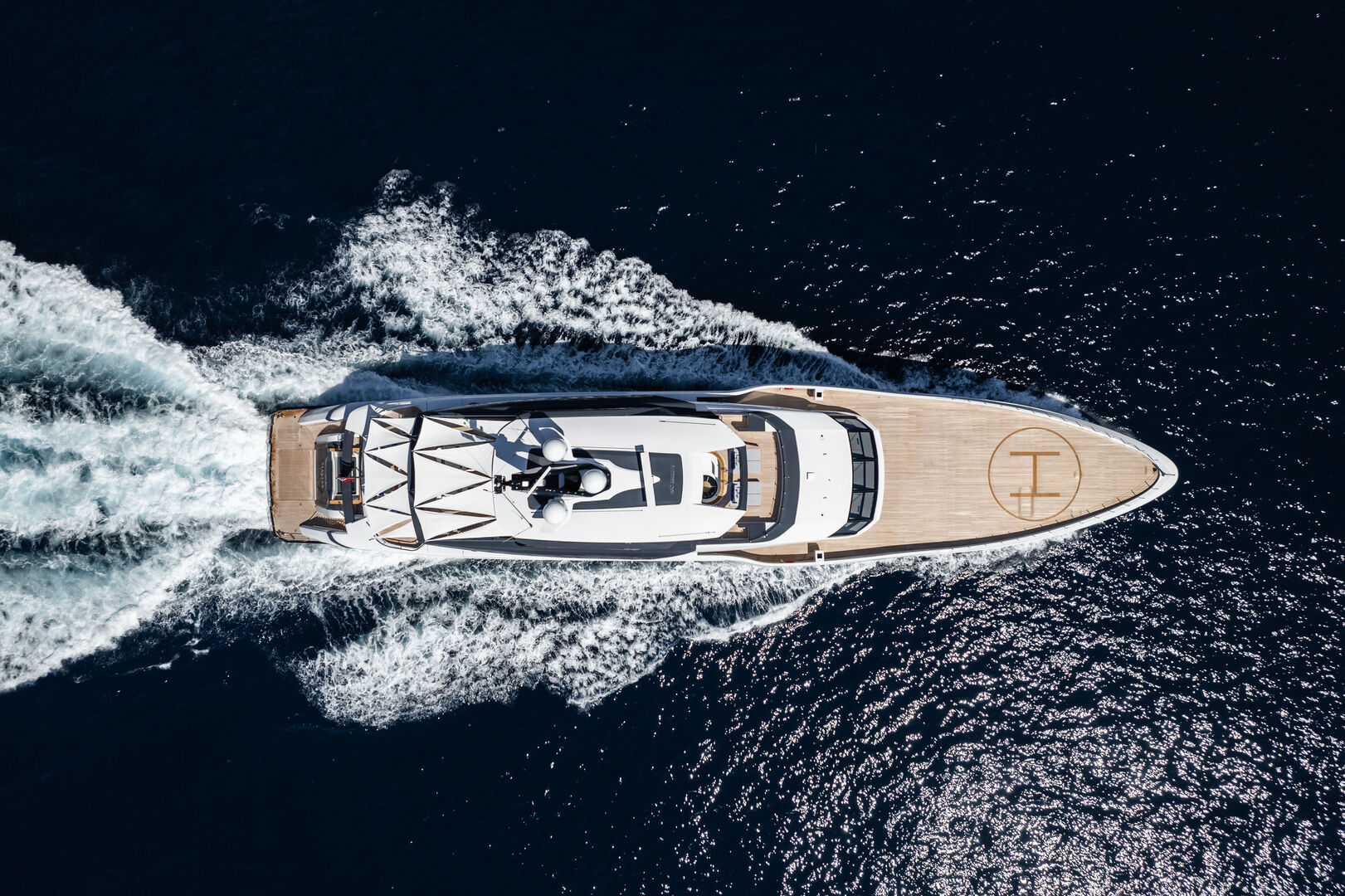 Malia yacht aerial