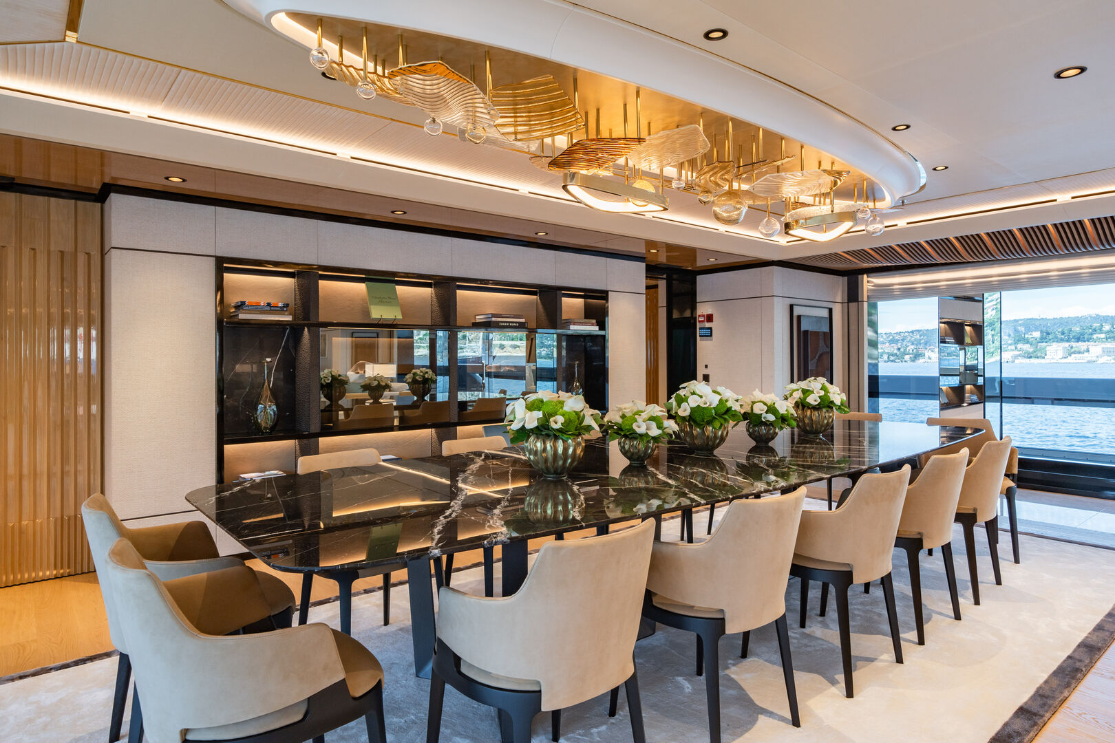 Malia yacht dining