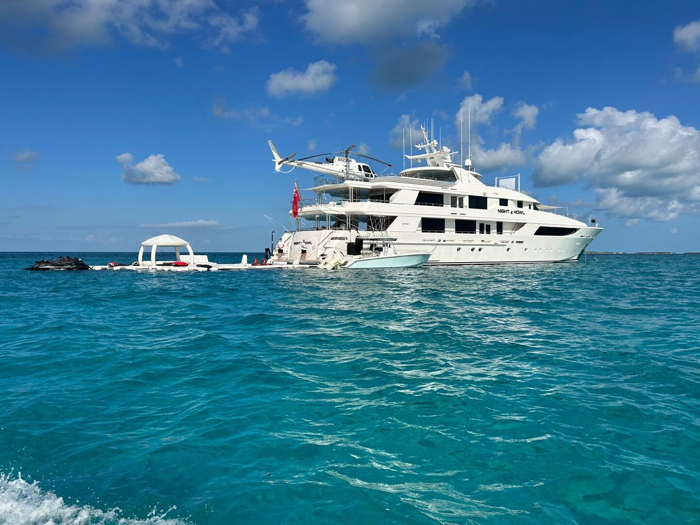 NIght Howl yacht anchored