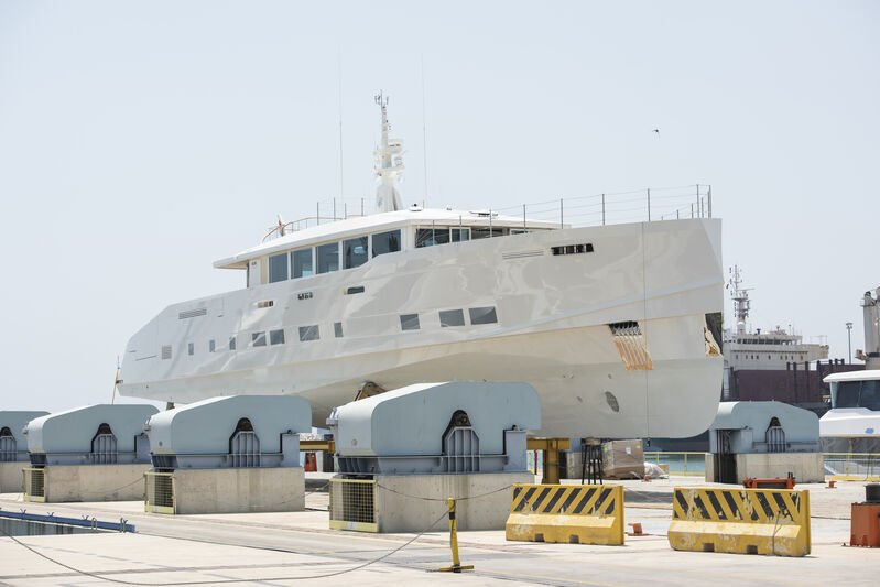 Article image for 45m custom Alia superyacht Genie Blu launched