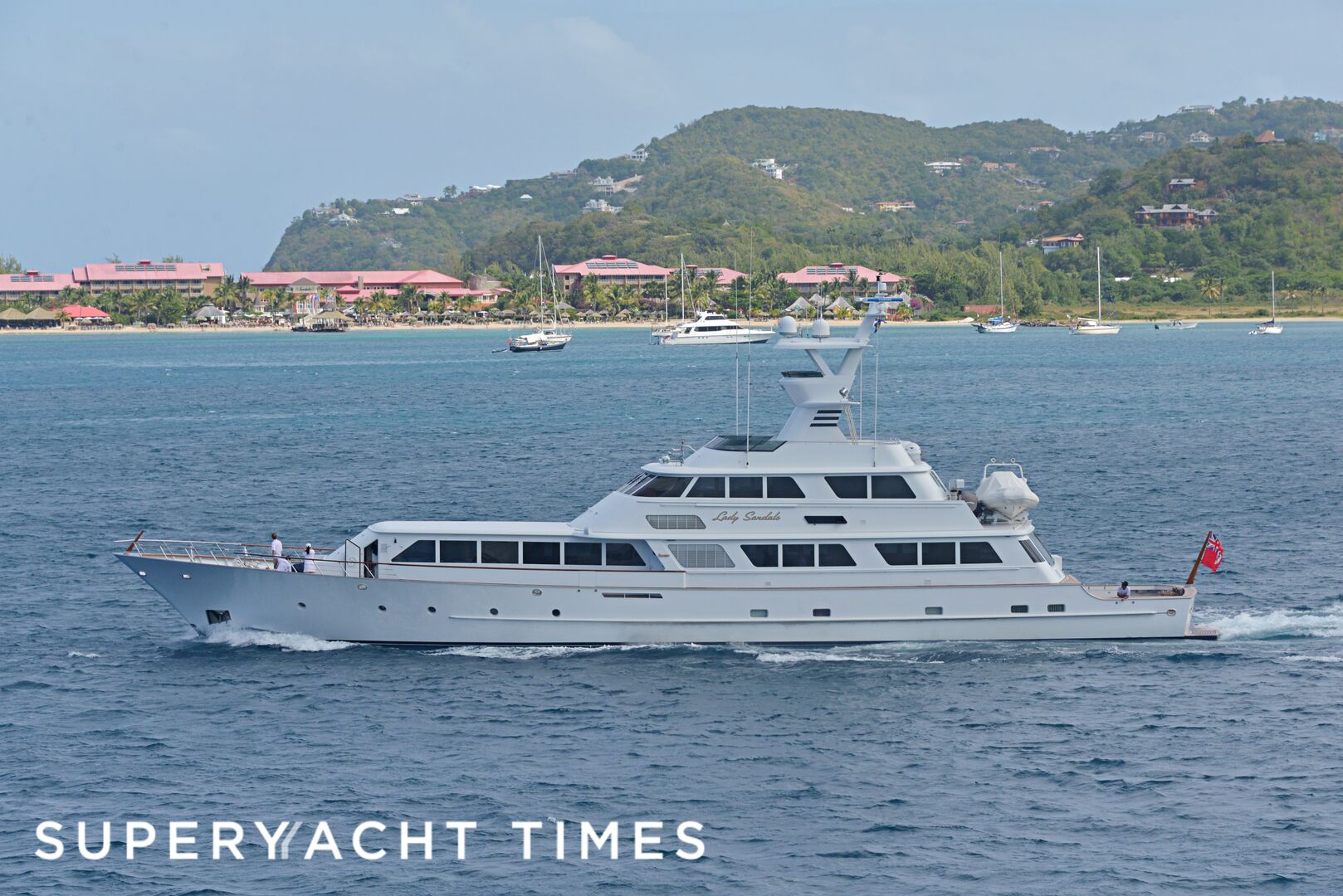 Lady Sandals cruising off St. Lucia