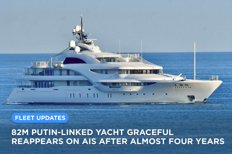 Article image for 82m Putin-linked yacht Graceful reappears on ...