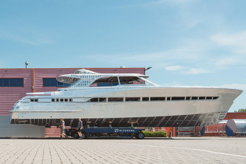 First Look: 25m Feadship F80 yacht moves to outfitting