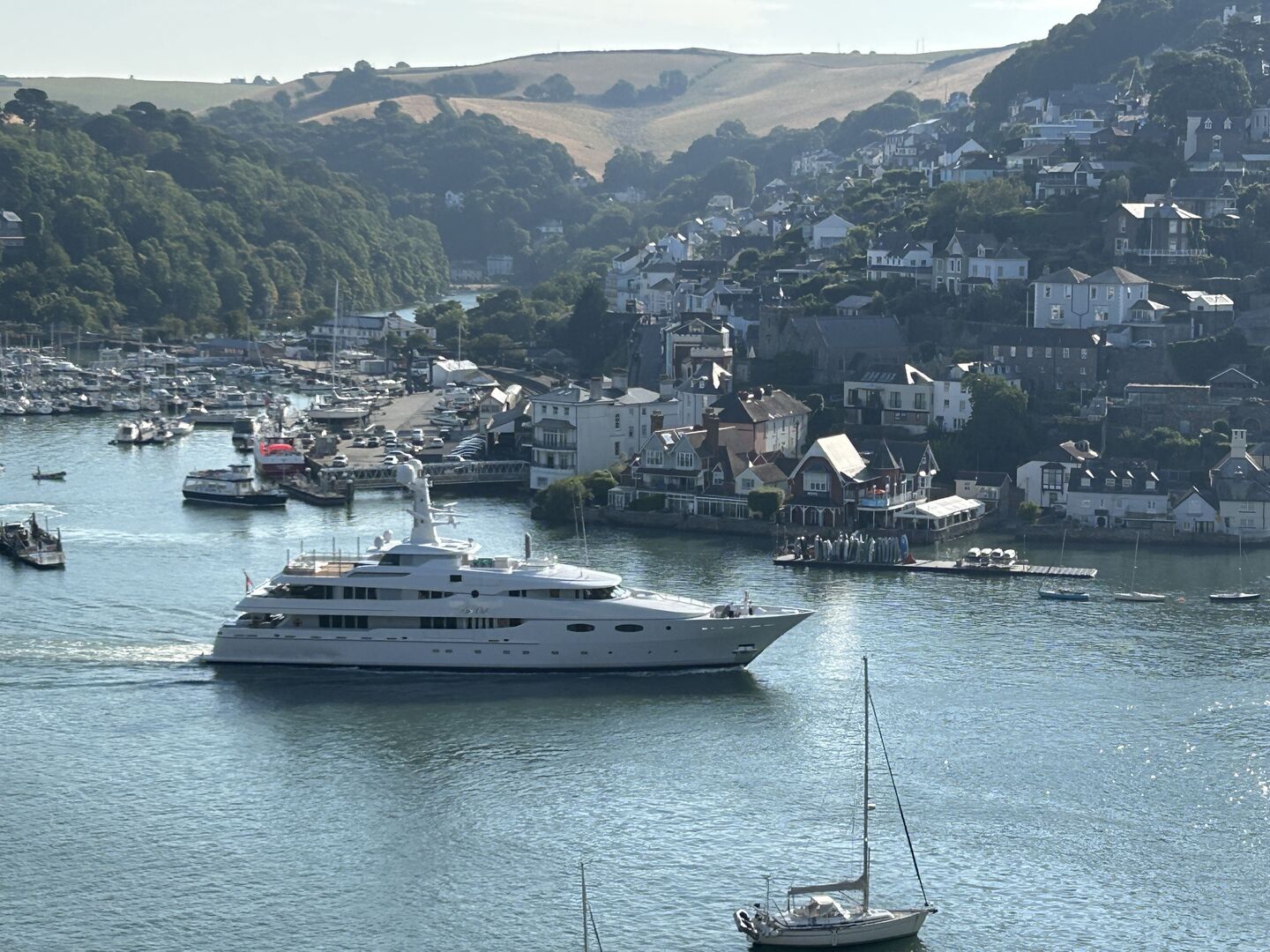 Abeking's 58m Oui Oui spotted in Dartmouth fresh from refit