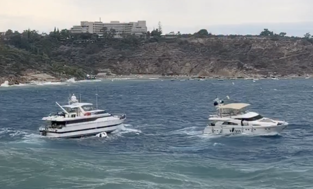 Two yachts destroyed and businessman dead in storm off Cyprus