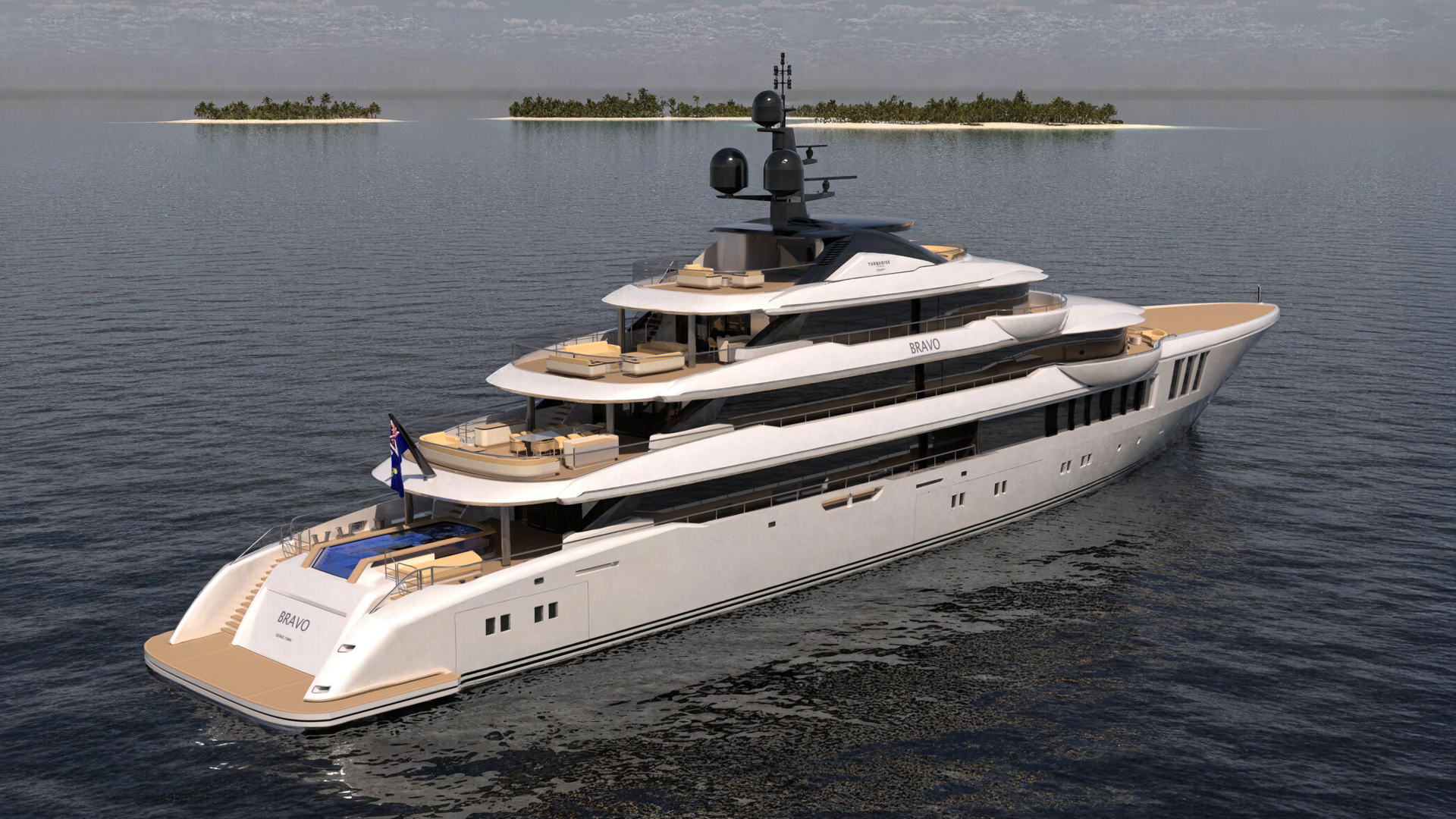 Find out more about the 80m Turquoise superyacht Bravo at the Monaco Yacht Show