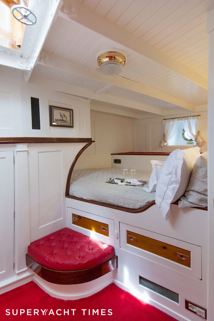 Puritan classic sailing yacht cabin