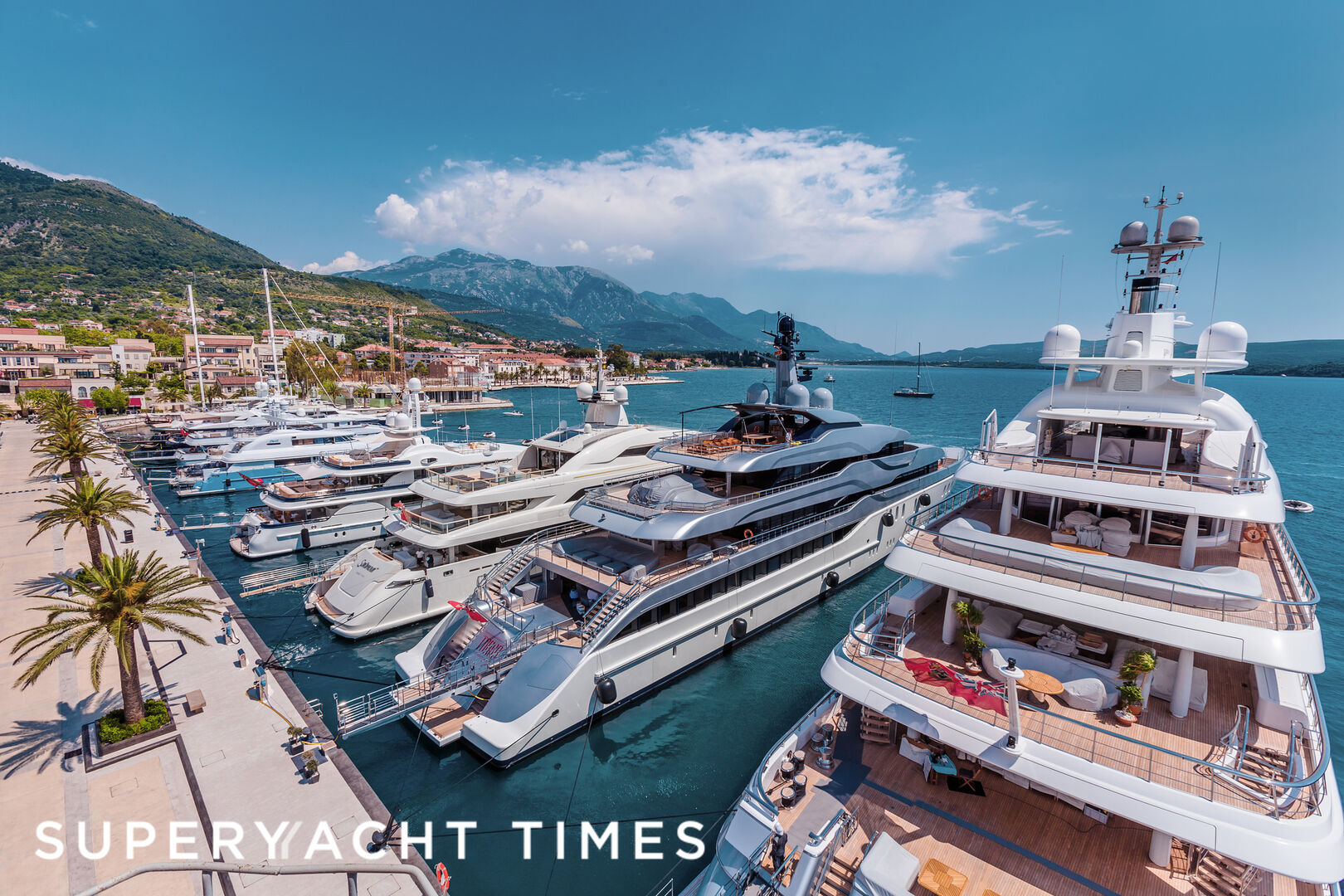 Yachts in Porto Montenegro