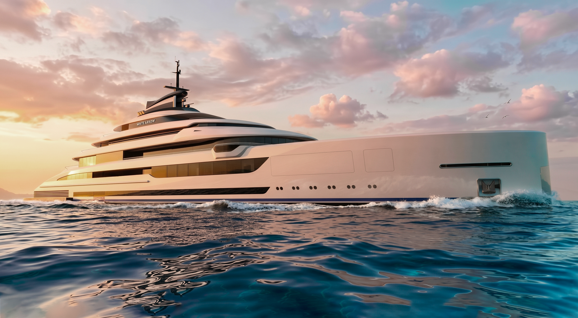 Nuvolari Lenard unveils 116m ready to build superyacht concept White Arrow