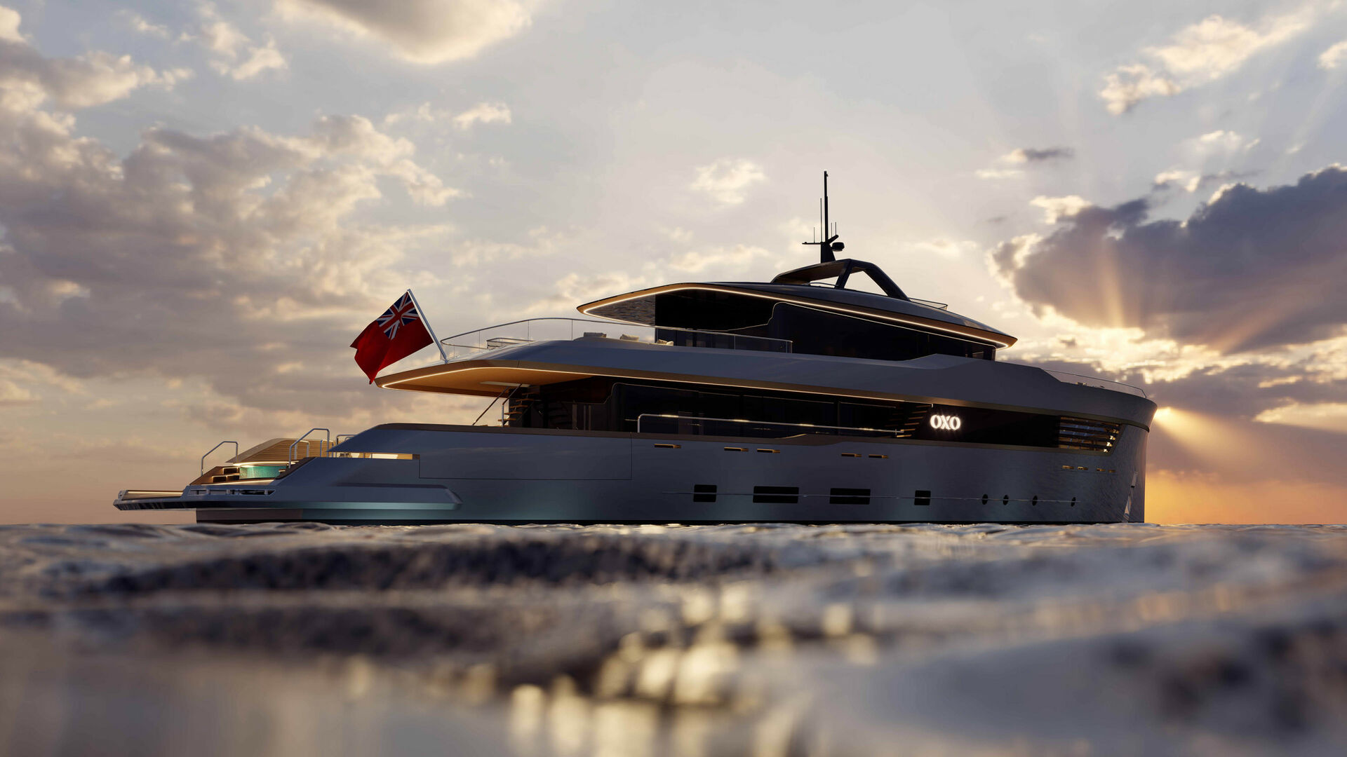 Dixon Yacht Design reveals 48m solar-powered OXO concept