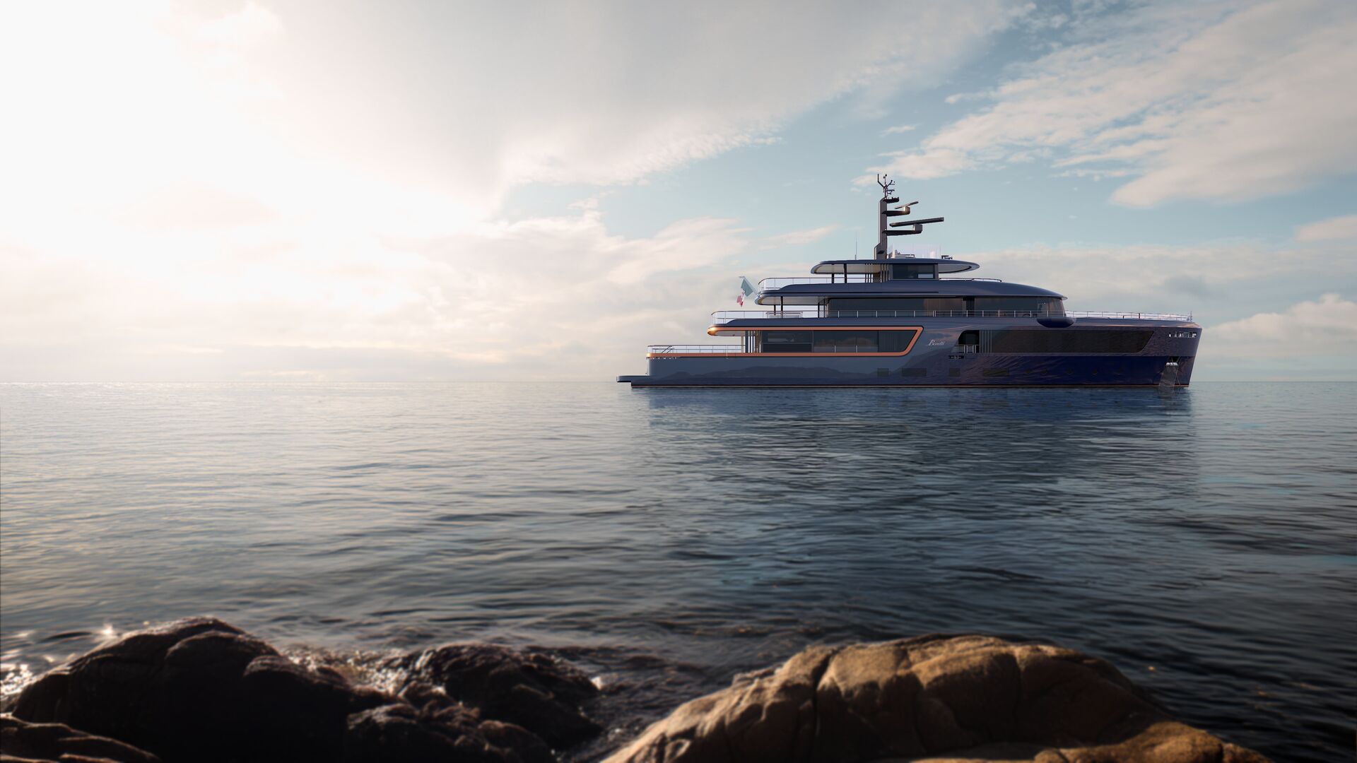 Third Benetti Motopanfilo 45M yacht sold with distinctive blue hull