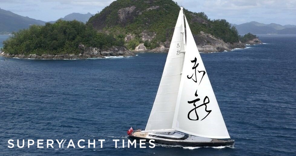 Red Dragon under sail