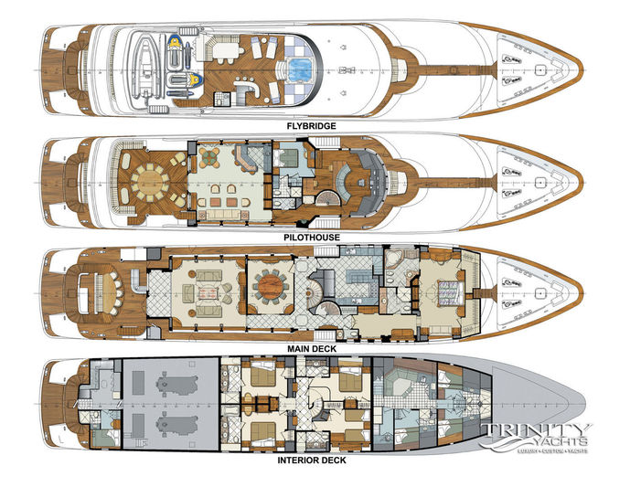 Pipe Dreams Yacht 45m Trinity Yachts, LLC Superyacht Times