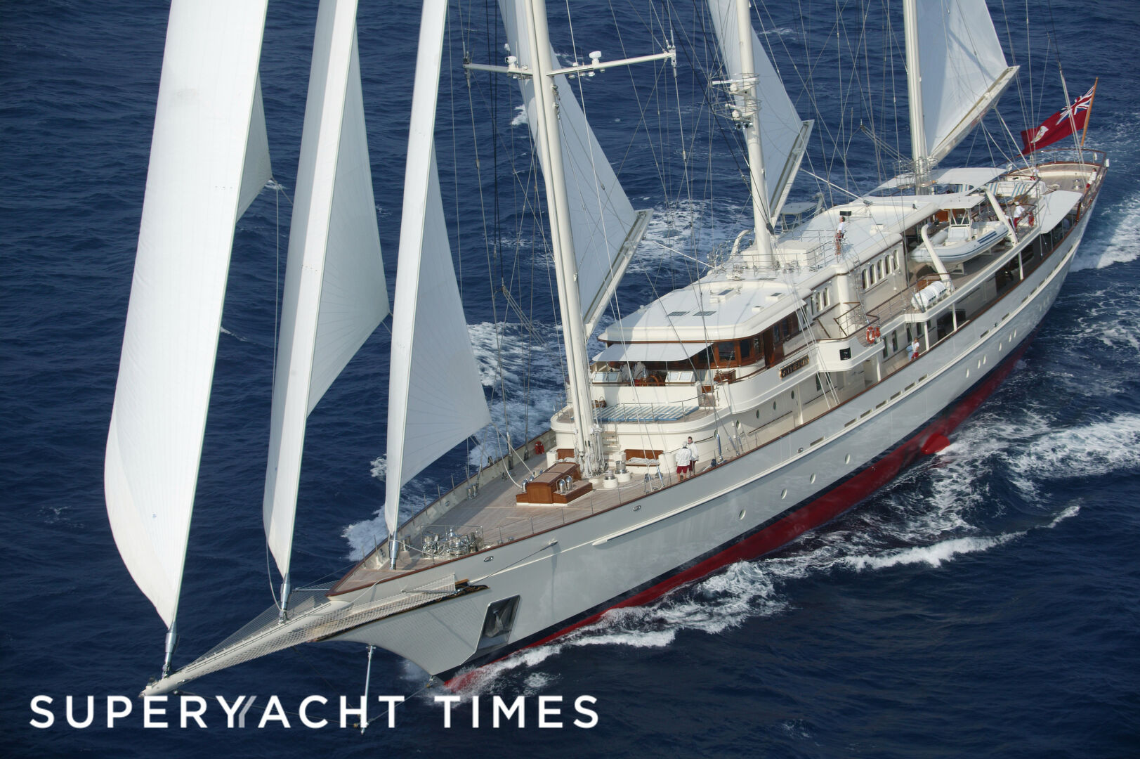 Building the largest sailing yacht in the world.