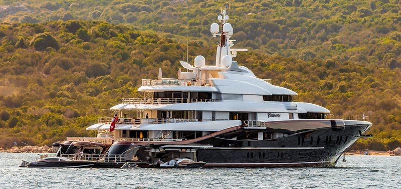 The 89m Oceanco superyacht Nirvana at anchor