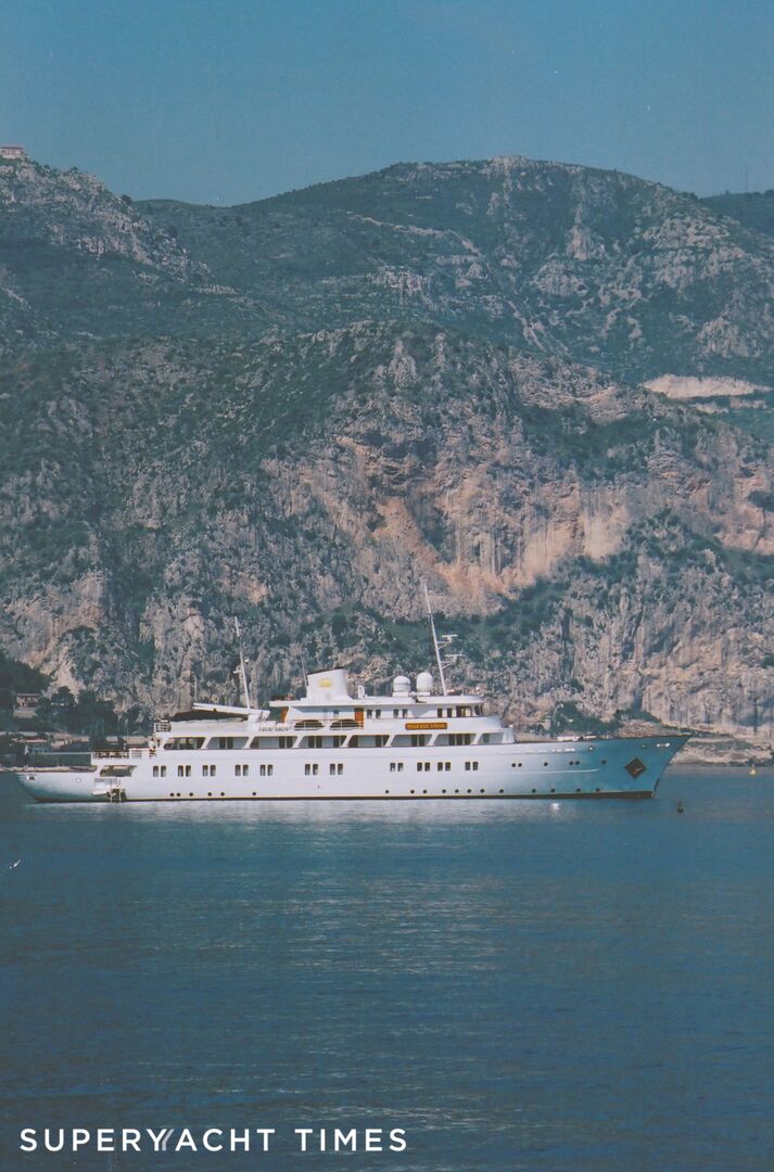 Princess Tanya anchored in Beaulieu