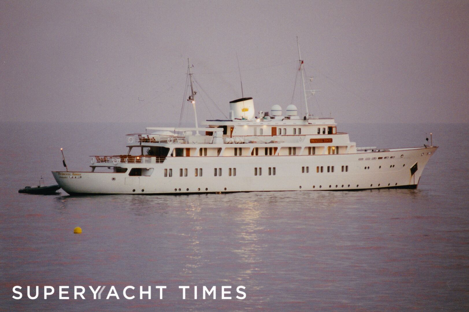 Princess Tanya anchored in Beaulieu