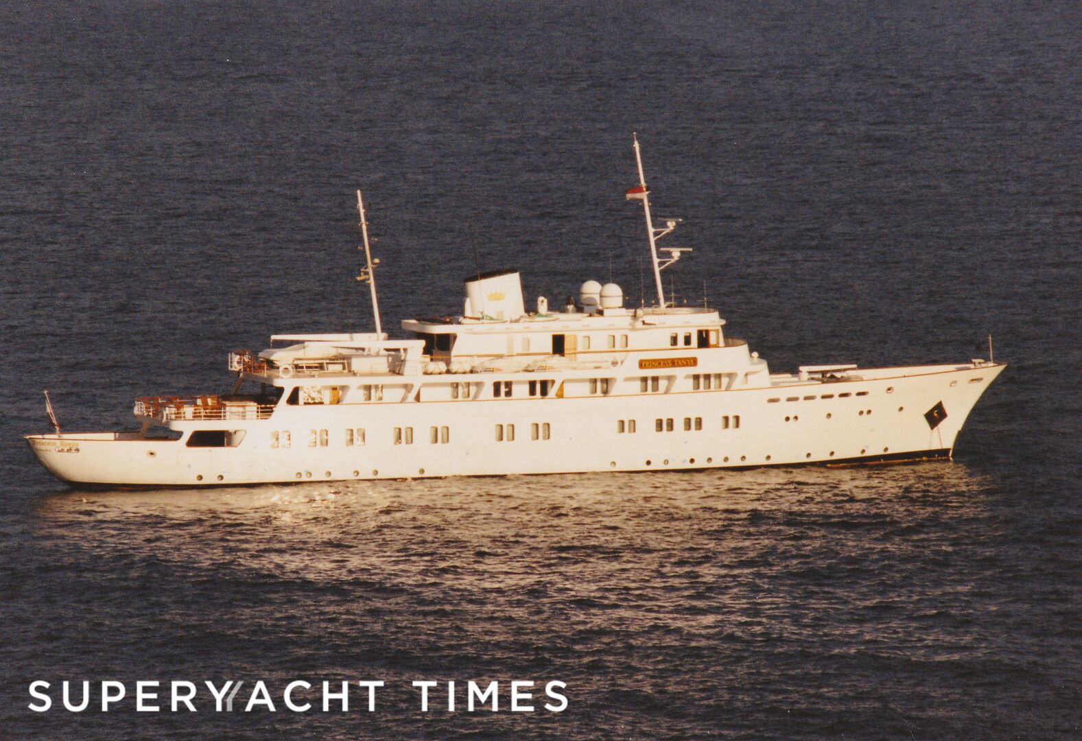 Princess Tanya anchored in Beaulieu