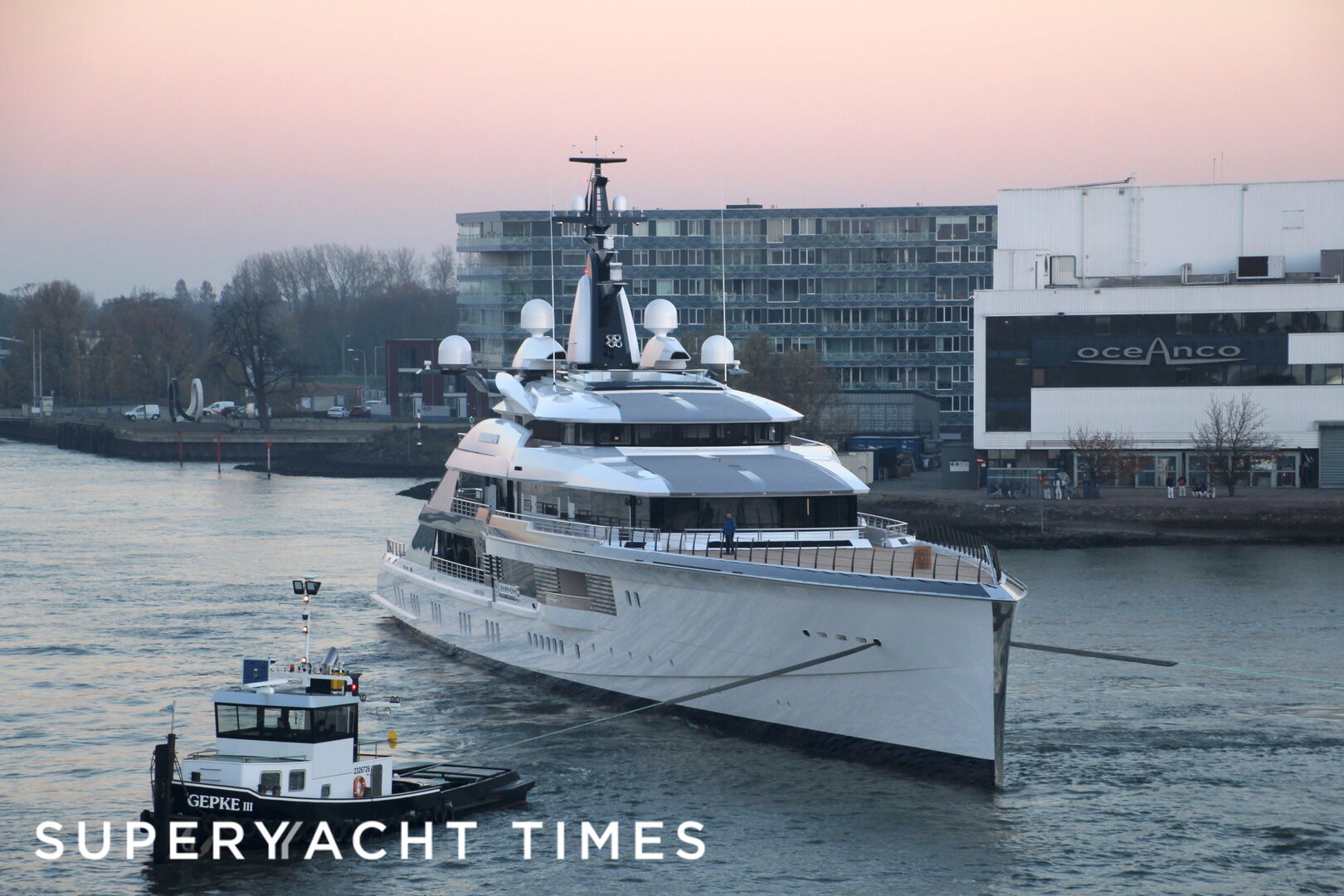 Oceanco Y718 yacht launched in Ablassedam 