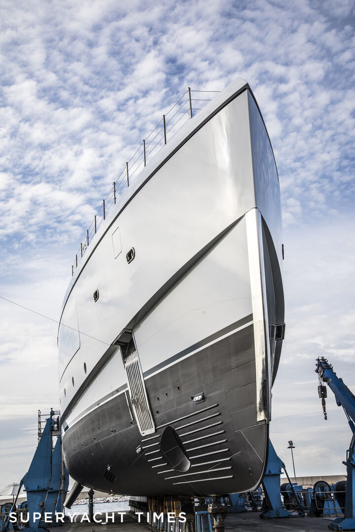 Benetti FB276 Metis yacht launch in Livorno 
