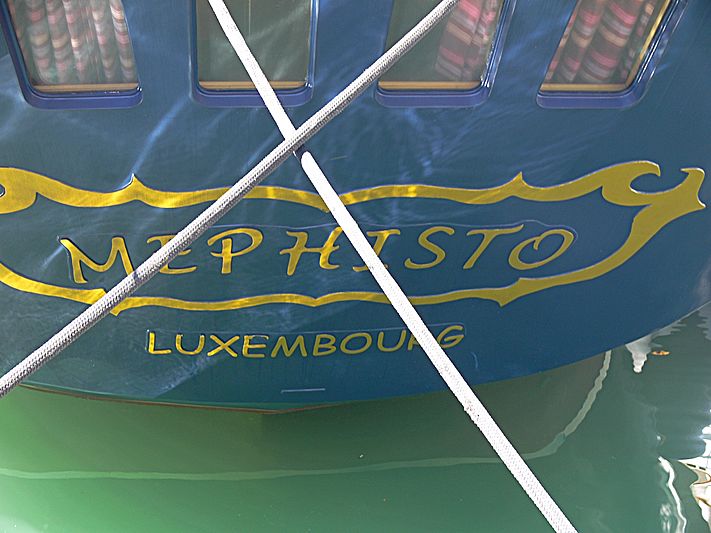 Mephisto yacht name plate