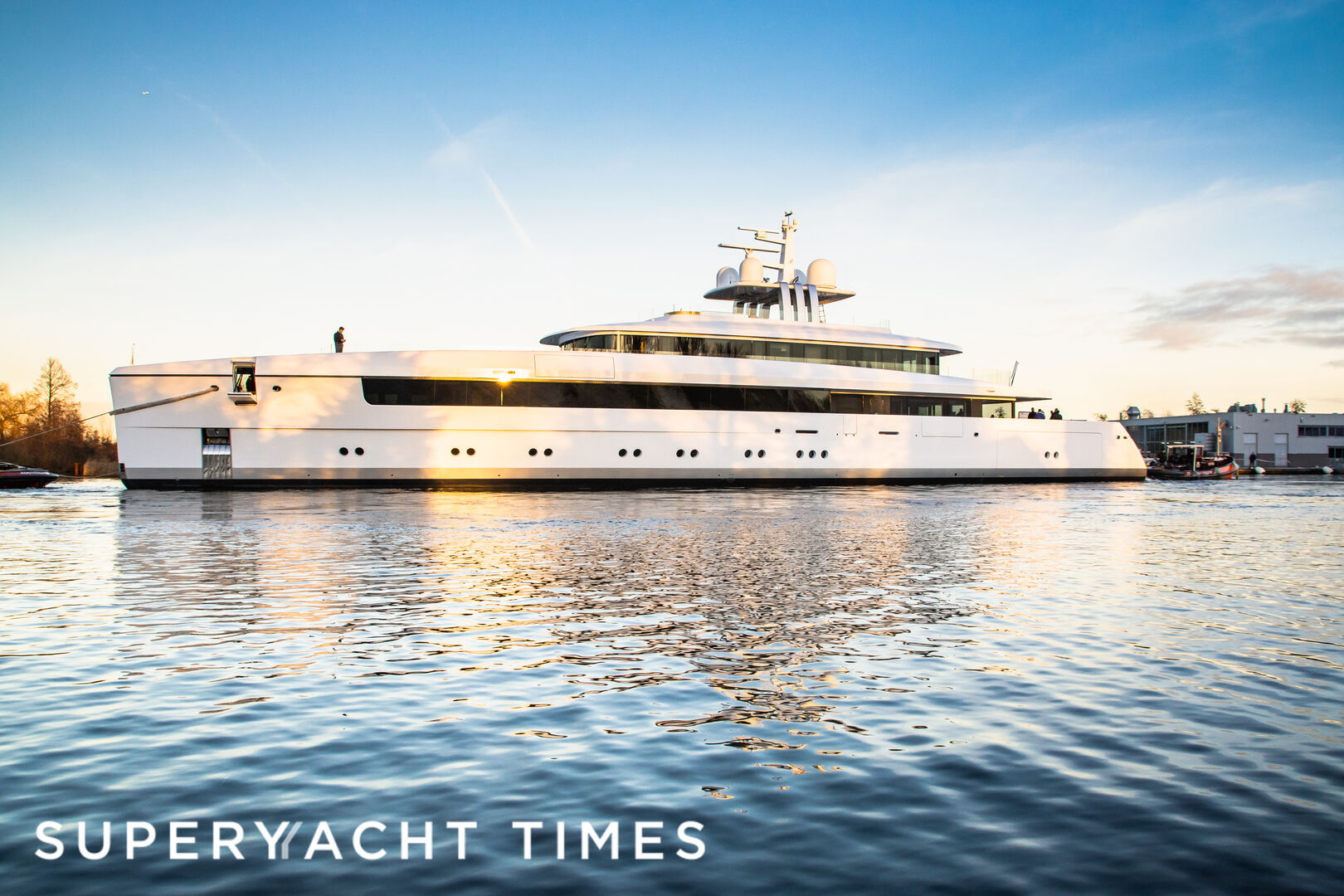 Najiba yacht launch at Feadship in Aalsmeer