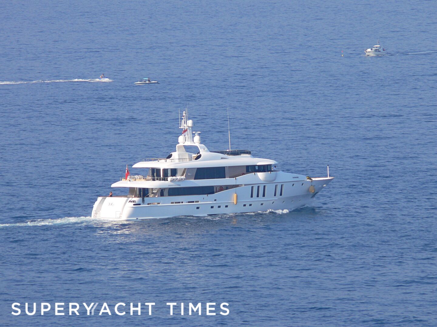 Yuko yacht leaving Monaco 